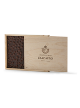 Lastra di Nocciolato Fondente con Nocciole Piemonte IGP 500g – Cioccolato Calcagno