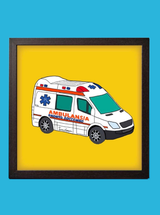 Quadro “Ambulansia” 20×20 cm – Stampa Premium, Grafica Timidessen