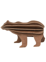 Bear "Brown" 13,5 cm – Decorazione in legno 3D naturale per casa e regalo | Lovi