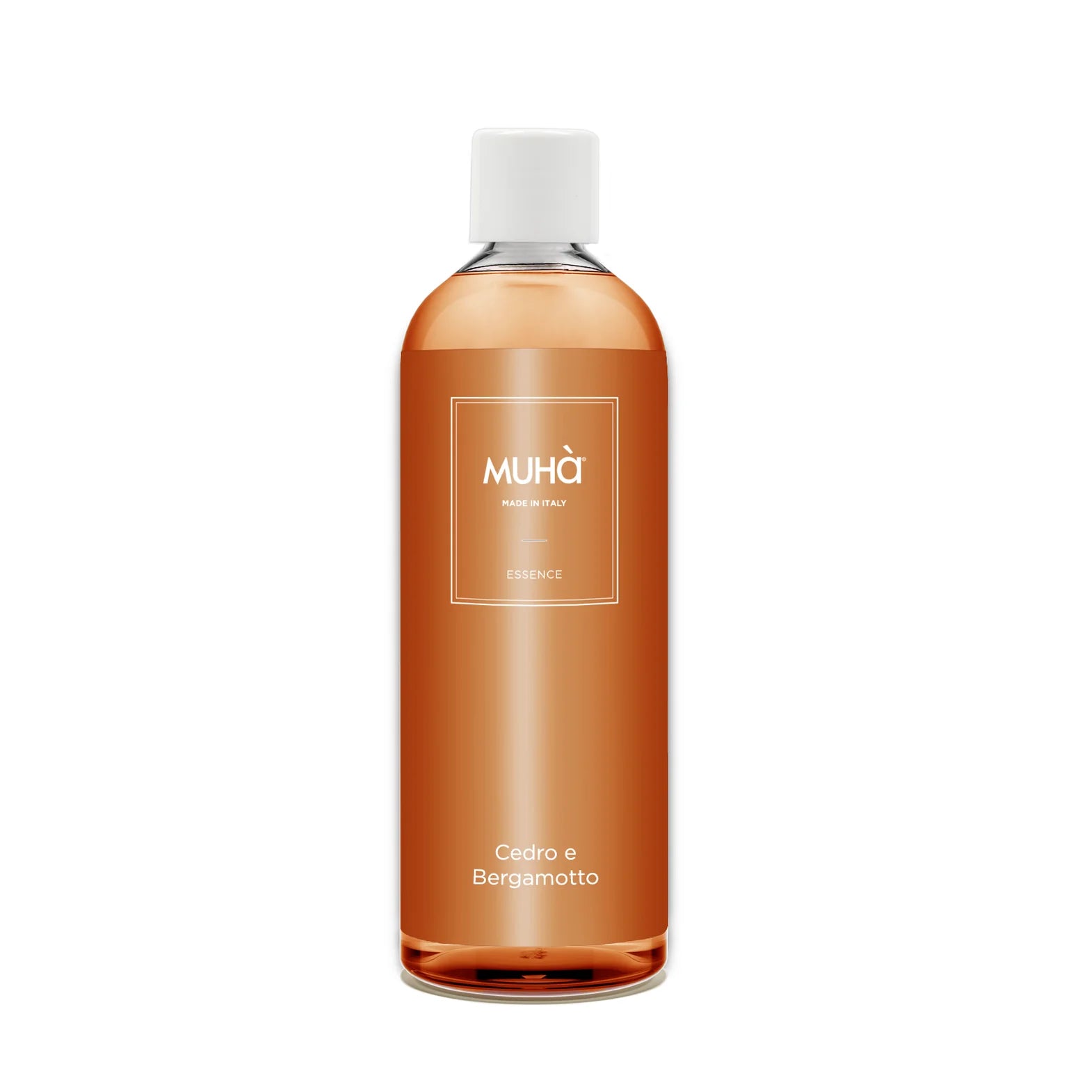 Muhà Ricarica Diffusore 100–1000 ml – Cedro e Bergamotto: luce agrumata e vitalità solare – Made in Italy