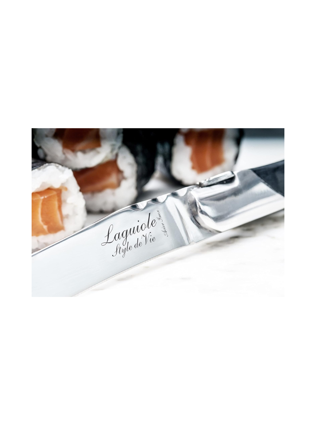 Set coltelli da bistecca 6 pezzi – Precisione e stile in legno Pakka | Laguiole Style de Vie