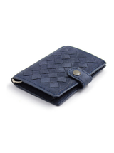 Handwoven Blue iClutch + Coins – Portafoglio compatto & stile | Kjøre Project