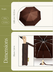 Espresso Compact Duck Umbrella – Ombrello Compatto Eco‑Resistente | Duckhead