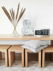 Orologio da parete Big Flip Argento – Design retrò e movimento flip | NeXtime