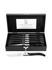 Set coltelli da bistecca 6 pezzi – Precisione e stile in legno Pakka | Laguiole Style de Vie
