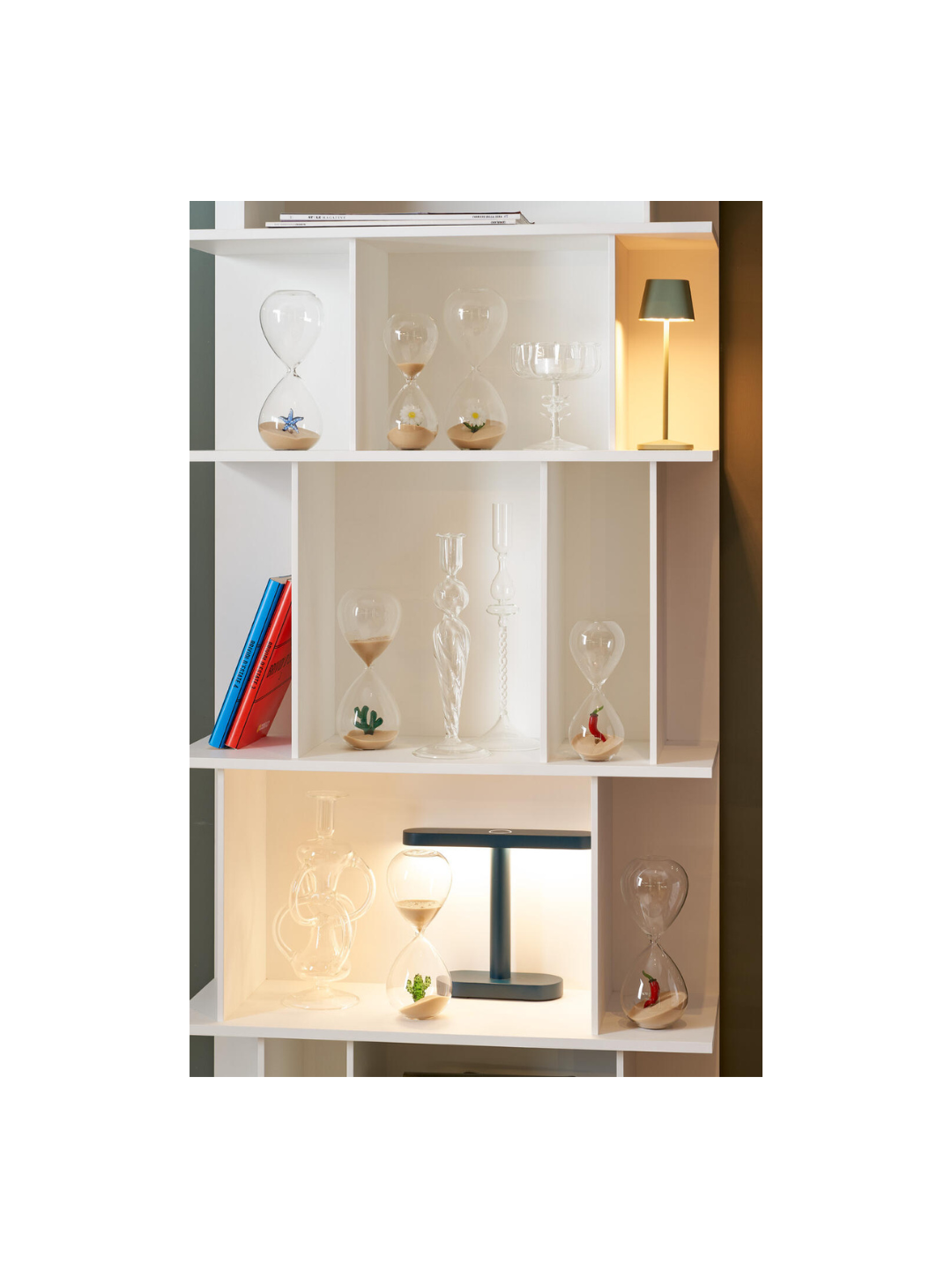 Clessidra Galbiati Milano Flow – vetro borosilicato soffiato a bocca con Cactus 15mn