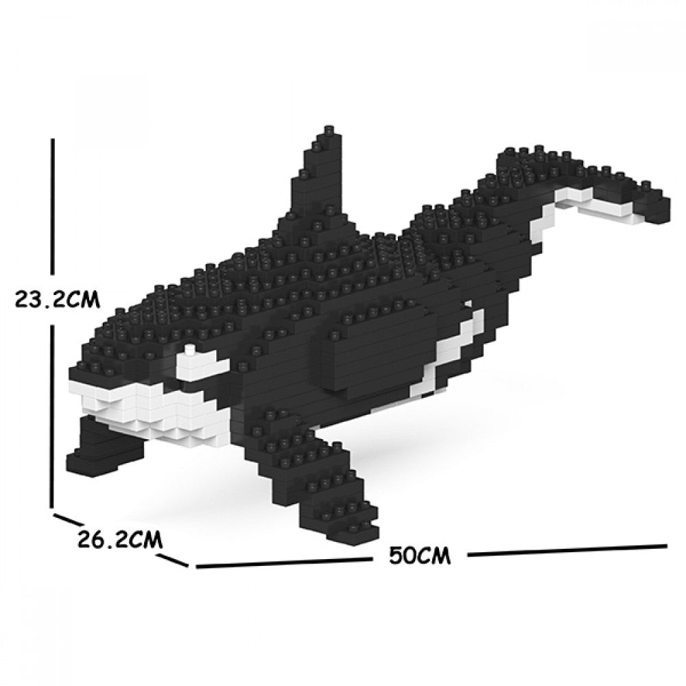 Scultura di Mattoncini - Killer Whale 01C
