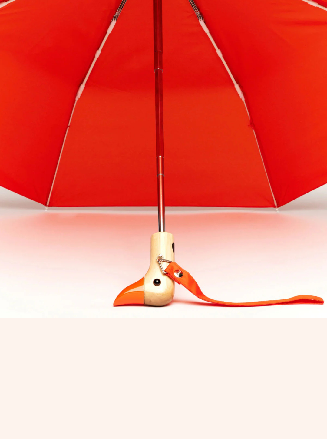 Ombrello Duck Head | Eco‑friendly Compact Umbrella | Papaya