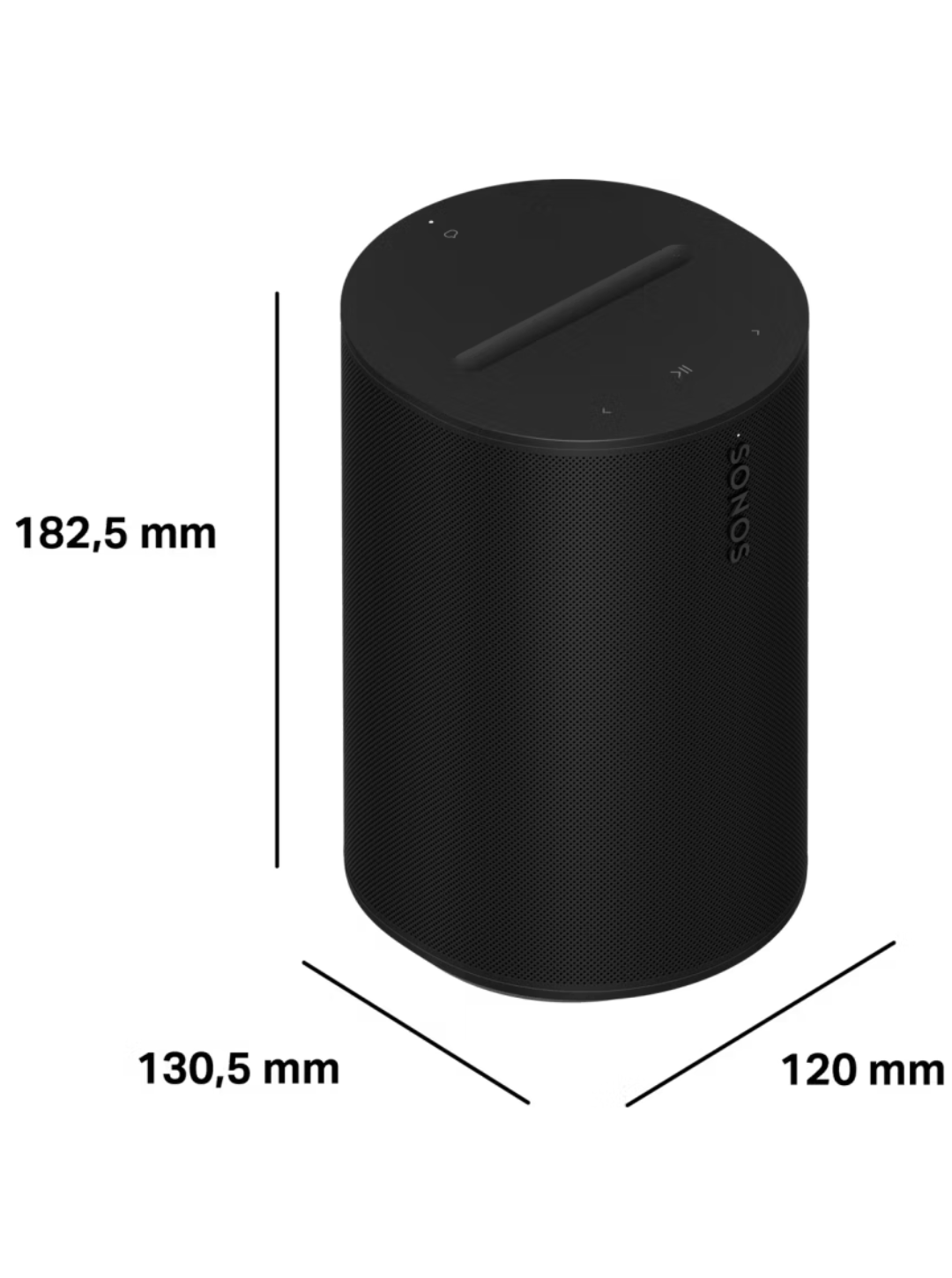 Era 100 Black – Smart Speaker Wi-Fi, Bluetooth & Multiroom | Sonos – Inverticale