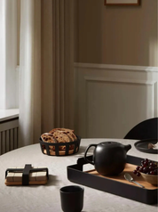 Vassoio Rettangolare Nordic Kitchen – Bamboo Nero con Bordo Alto | Eva Solo