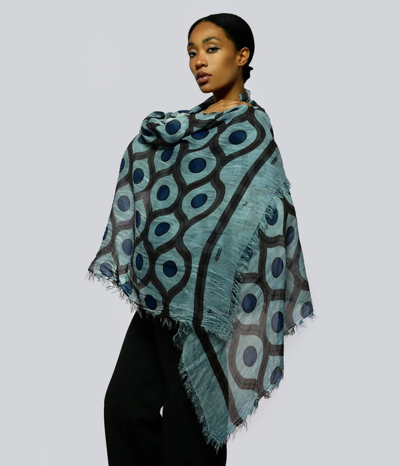 Foulard Bamboo ESCHER – Arte geometrica & fibra bambù | InnBamboo
