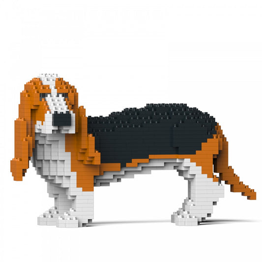 Scultura di Mattoncini - Basset Hound 01S-M01