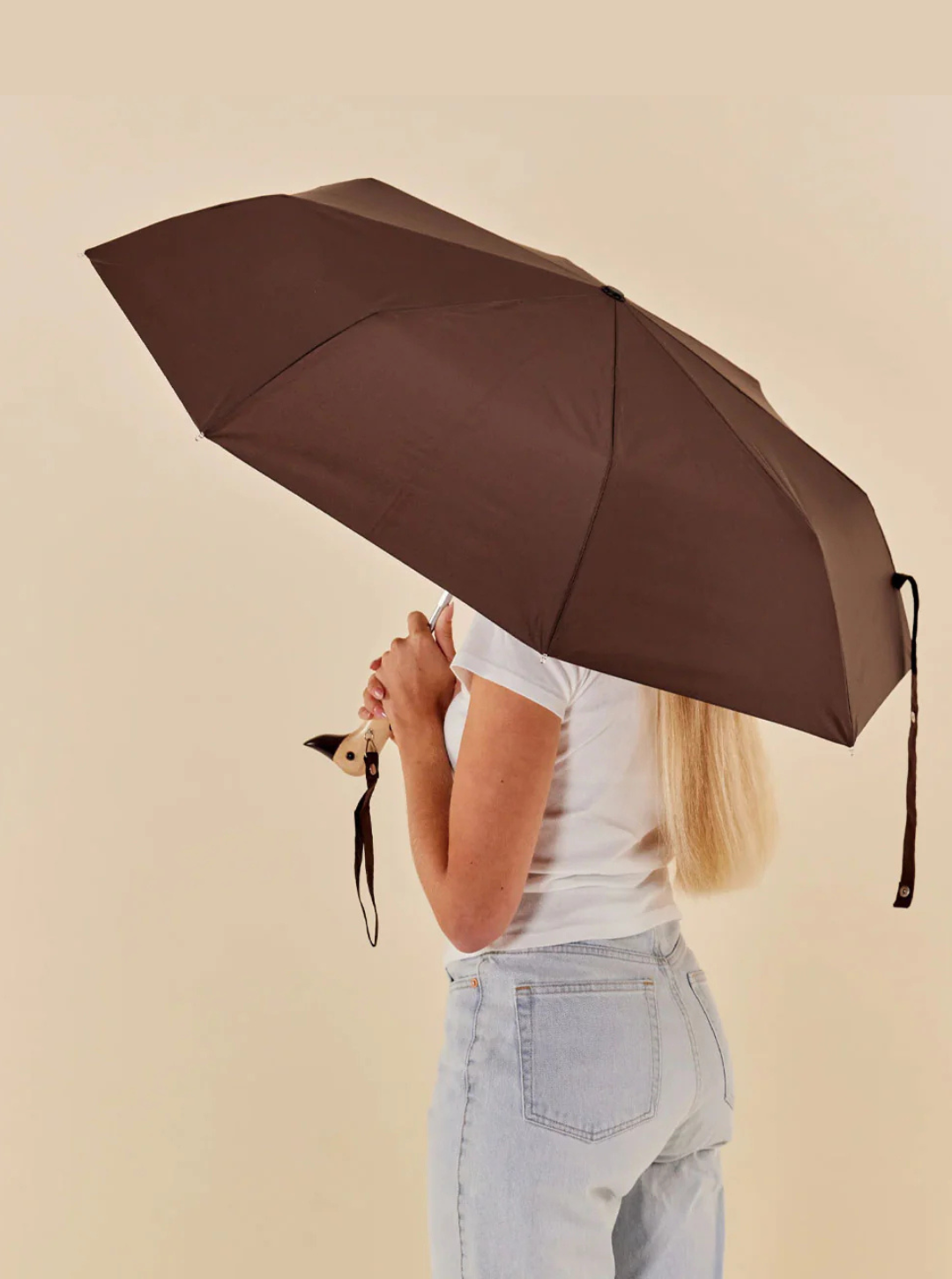 Espresso Compact Duck Umbrella – Ombrello Compatto Eco‑Resistente | Duckhead