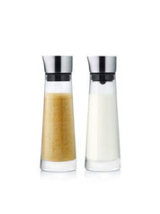 Set MACCHIATO - Zuccheriera e Cremiera in Vetro con Coperchio in Acciaio | Blomus