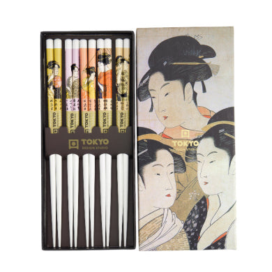 Set 5 Paia di Bacchette Geisha – Design Giapponese | Tokyo Design Studio