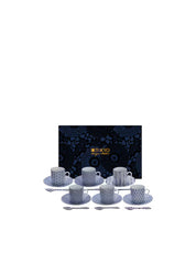 Set Tazzine Caffè Moka Nippon Dark Blu – Elegante servizio da 6 | TOKYO Design Studio