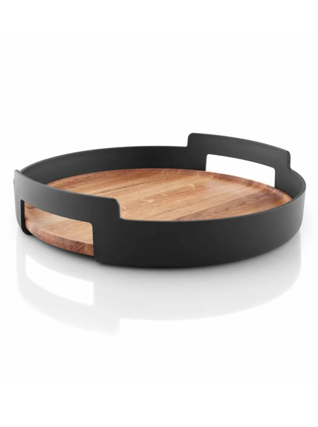 Vassoio Rotondo Nordic Kitchen – Bamboo Nero con Bordo Alto | Eva Solo