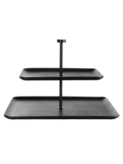 Etagere a 2 Piani Rettangolare – Design Elegante Nero | ASA Selection