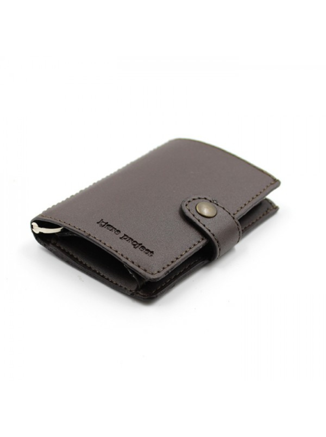 Vegan Brown iClutch + Coins – Portafoglio compatto & stile | Kjøre Project