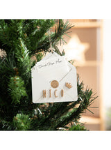 Kit Letterina di Natale in legno bianco personalizzabile – Vintiun