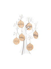 Albero di famiglia bianco personalizzabile in legno – Vintiun