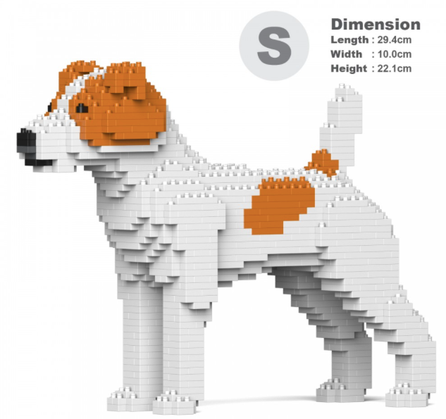 Scultura di Mattoncini - Jack Russell Terrier 01S-M01