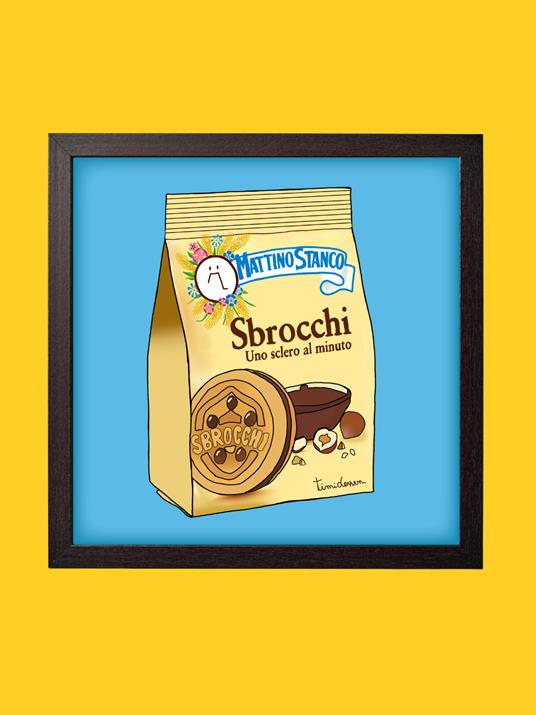 Poster “Sbrocchi” 20×20 cm – Stampa Premium, Grafica Timidessen