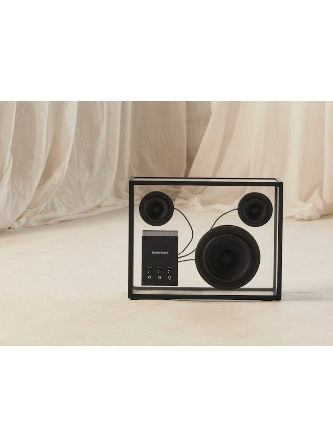 Transparent Speaker Black – Audio Multiroom Trasparente