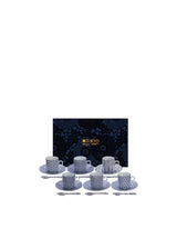 Set Tazzine Caffè Moka Nippon Dark Blu – Elegante servizio da 6 | TOKYO Design Studio