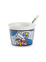 COPPETTA GELATO BRITTO CM.9 C/CUCC. GATTO ML.250