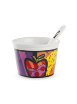 COPPETTA GELATO BRITTO CM.9 C/CUCC. MELA ML.250