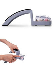 Global MinoSharp SH‑220/GB Shinkansen Sharpener – 2 fasi ceramiche, bordo costante – Global