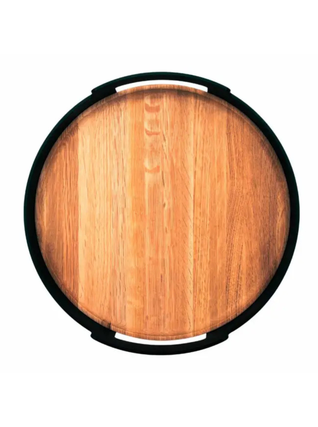 Vassoio Rotondo Nordic Kitchen – Bamboo Nero con Bordo Alto | Eva Solo