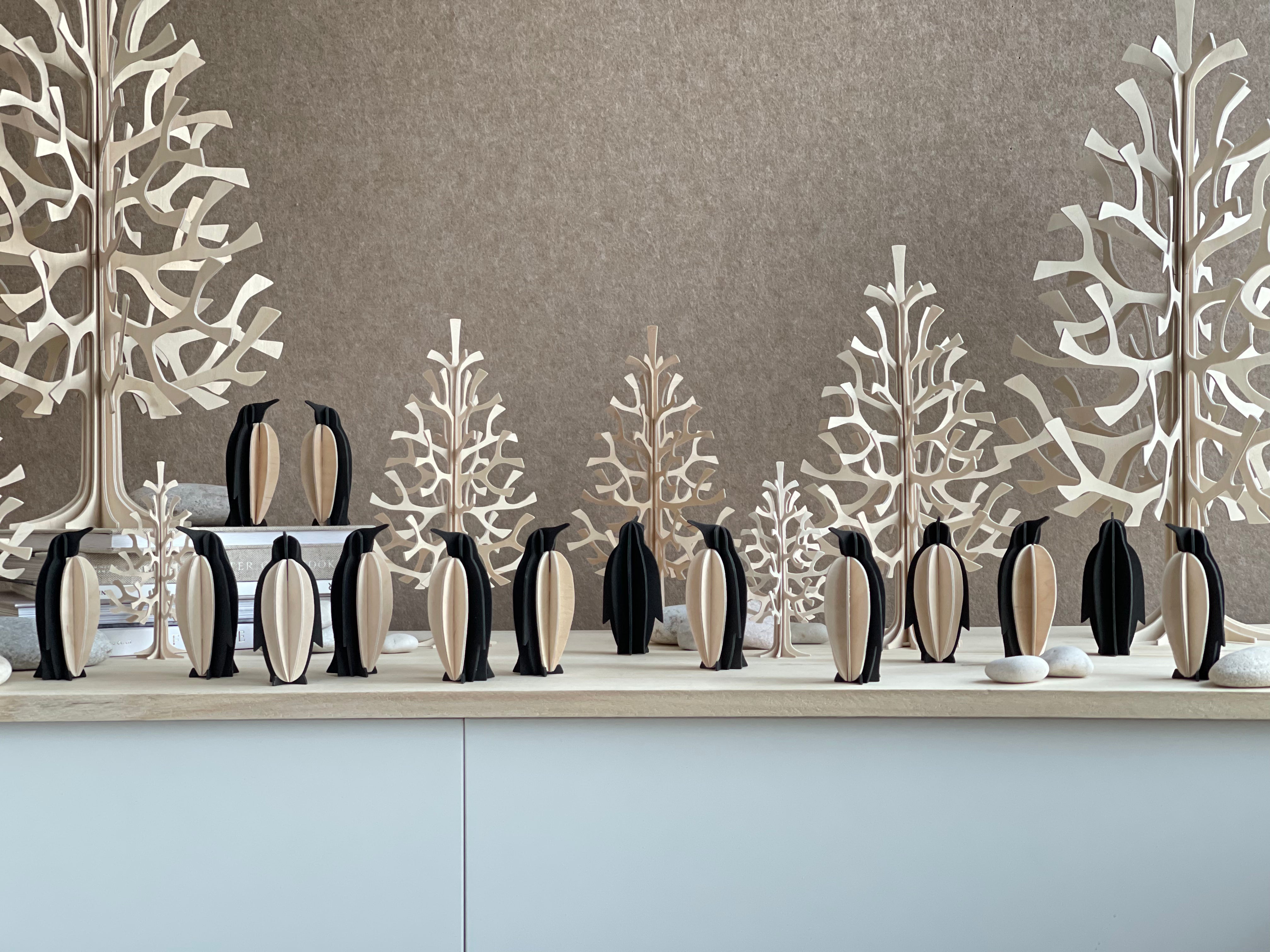 Lovi Penguin – Pinguino Decorativo in Legno Black | Lovi