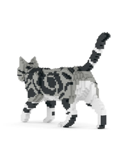 American Shorthair Cat 02S-M01B Building Block Model – Realistic cat Construction Set | Jekca