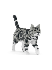 American Shorthair Cat 02S-M01B Building Block Model – Realistic cat Construction Set | Jekca