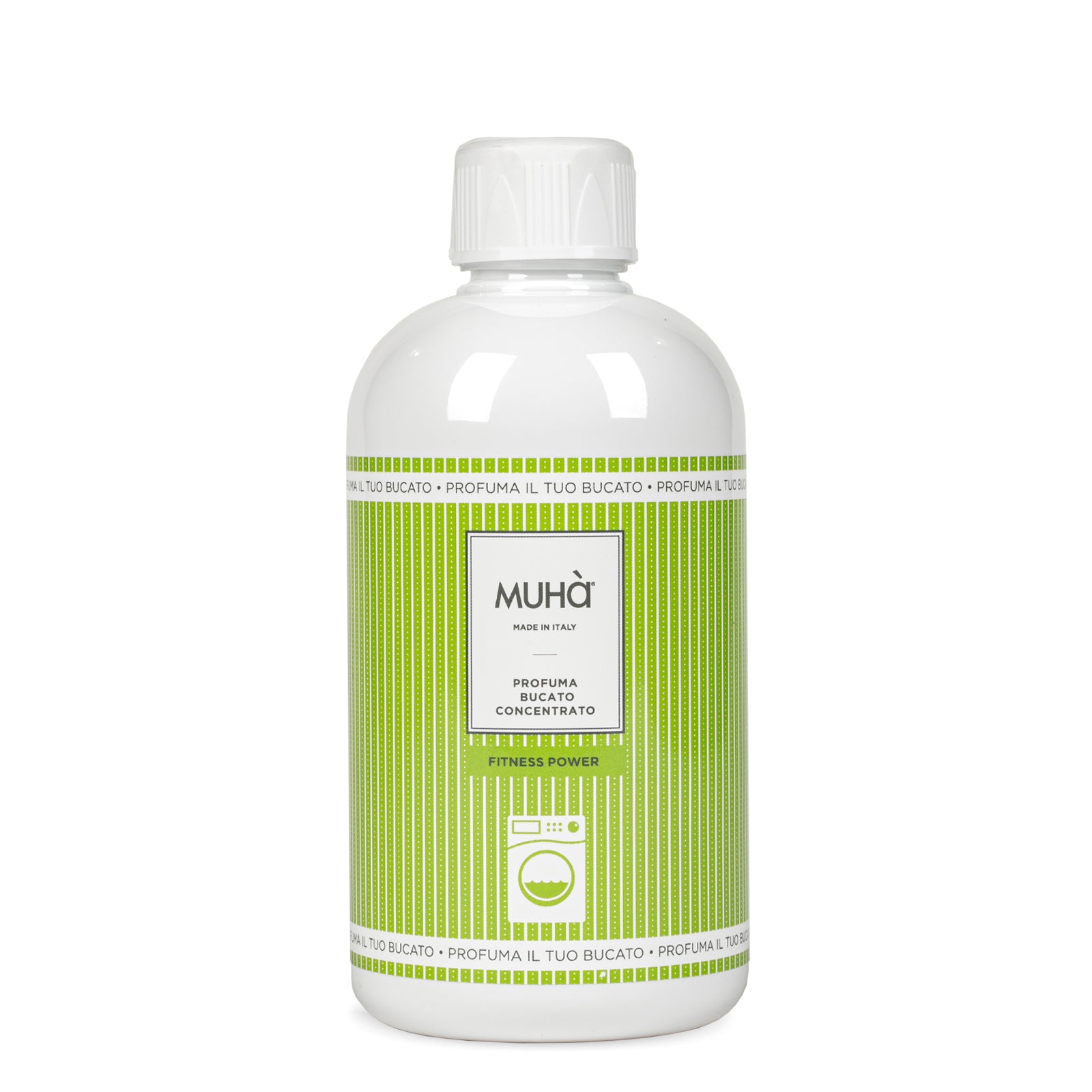 Profuma Bucato Fitness Power – Fruttata e fresca (mela verde, arancio, lampone) con cuore floreale e cedro anti‑odore | Muhà