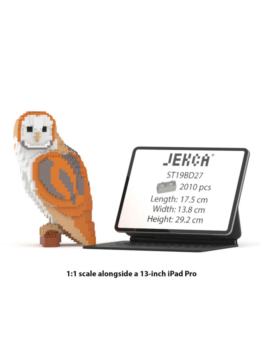 Barn Owl 01S Building Block Model – Realistic Construction Set | Jekca