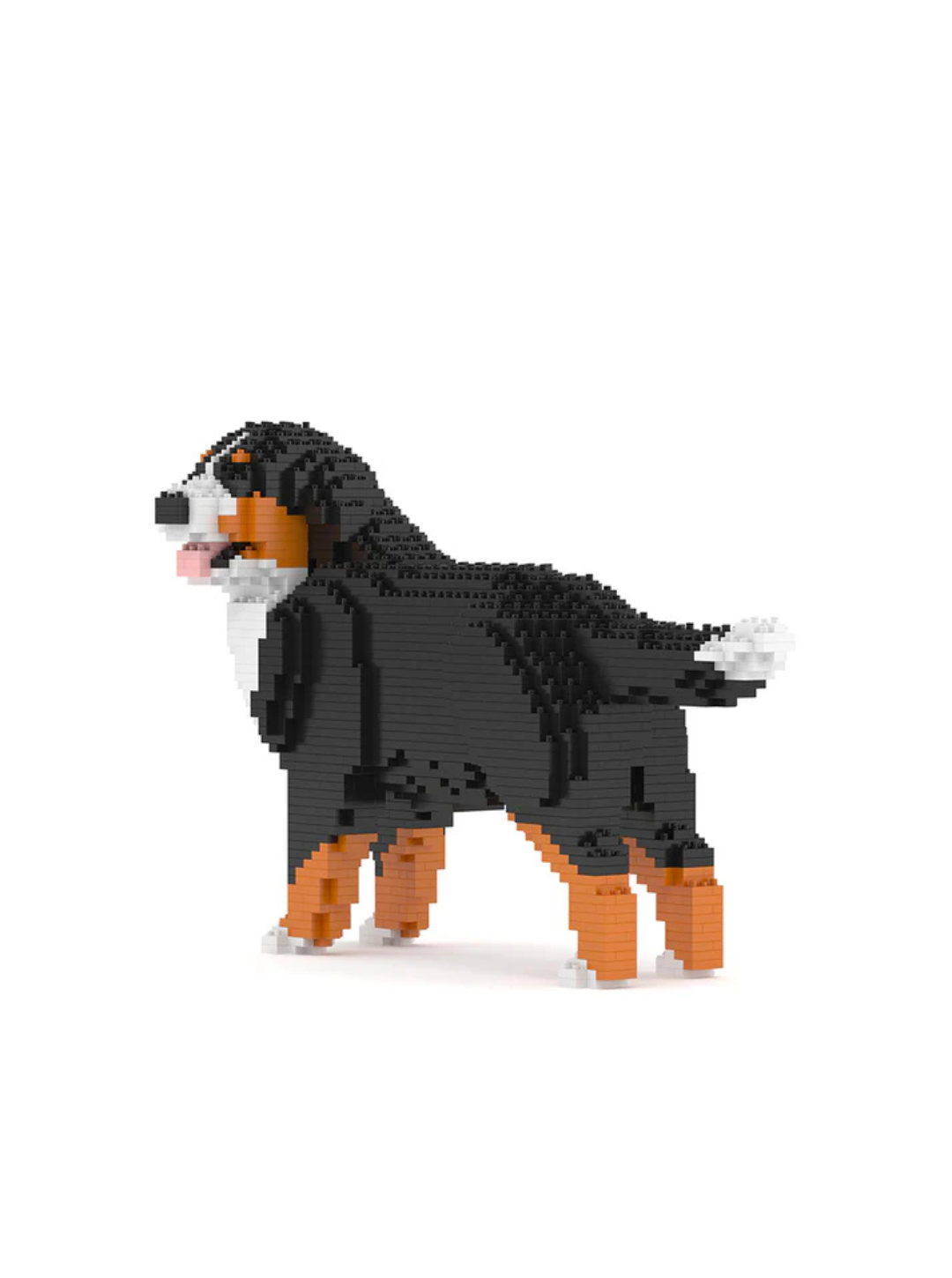 Bernese Mountain Dog 03S Building Block Model – Realistic Dog Construction Set | Jekca