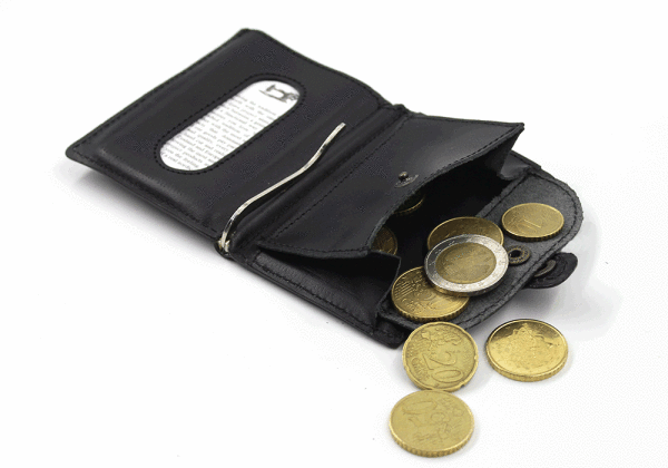 Hong Kong iClutch + Coins Black – Portafoglio compatto & stile | Kjøre Project