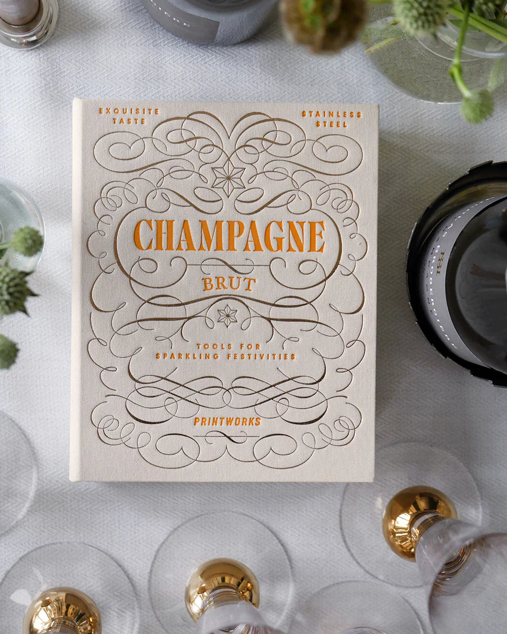 The Essentials Champagne Tools – Kit Accessori Champagne Elegante | Printworks