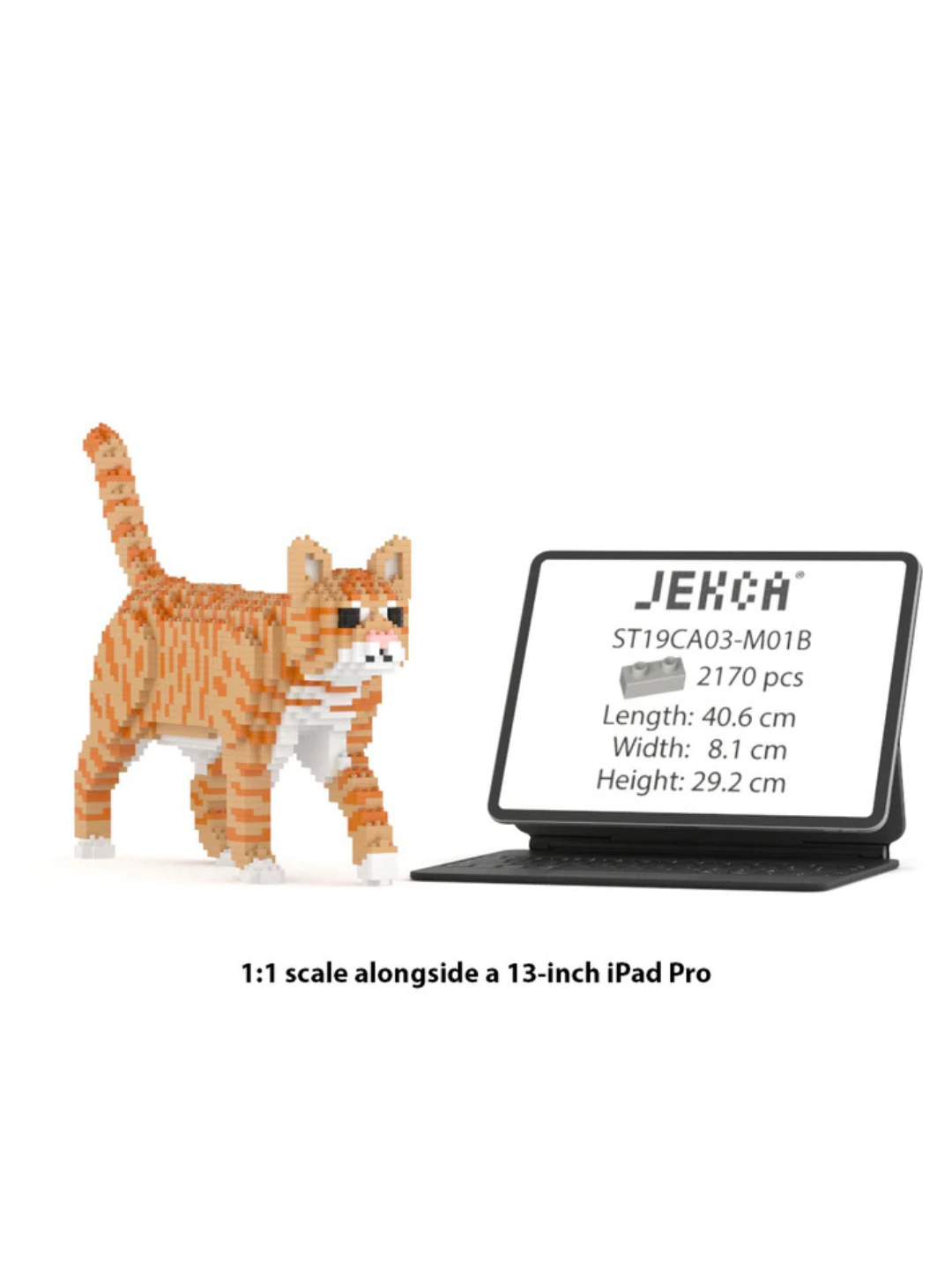 Cat 03S-M01B Building Block Model – Realistic Cat Construction Set | Jekca
