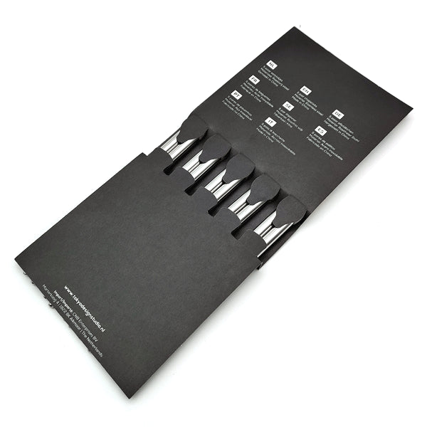 Set 5 Paia di Bacchette Karakusa in Acciaio Inox – Design Giapponese