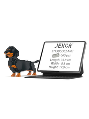 Dachshund 02S-M01 Building Block Model – Realistic Dog Construction Set | Jekca