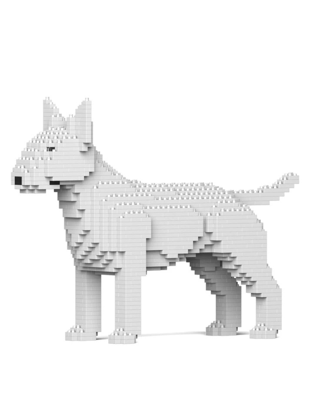 English Bull Terrier 01-M03 Building Block Model – Realistic Dog Construction Set | Jekca