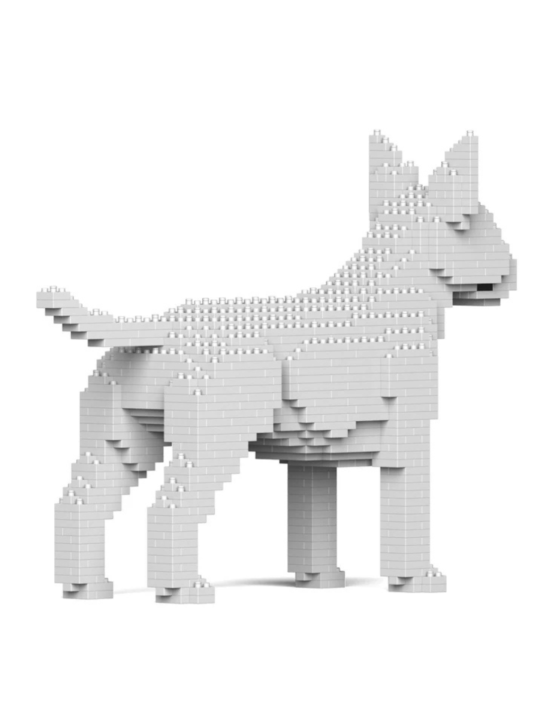 English Bull Terrier 01-M03 Building Block Model – Realistic Dog Construction Set | Jekca