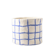 Flower Pot 25 XL Thin-Checked – Vaso in lana impermeabile design | Aveva