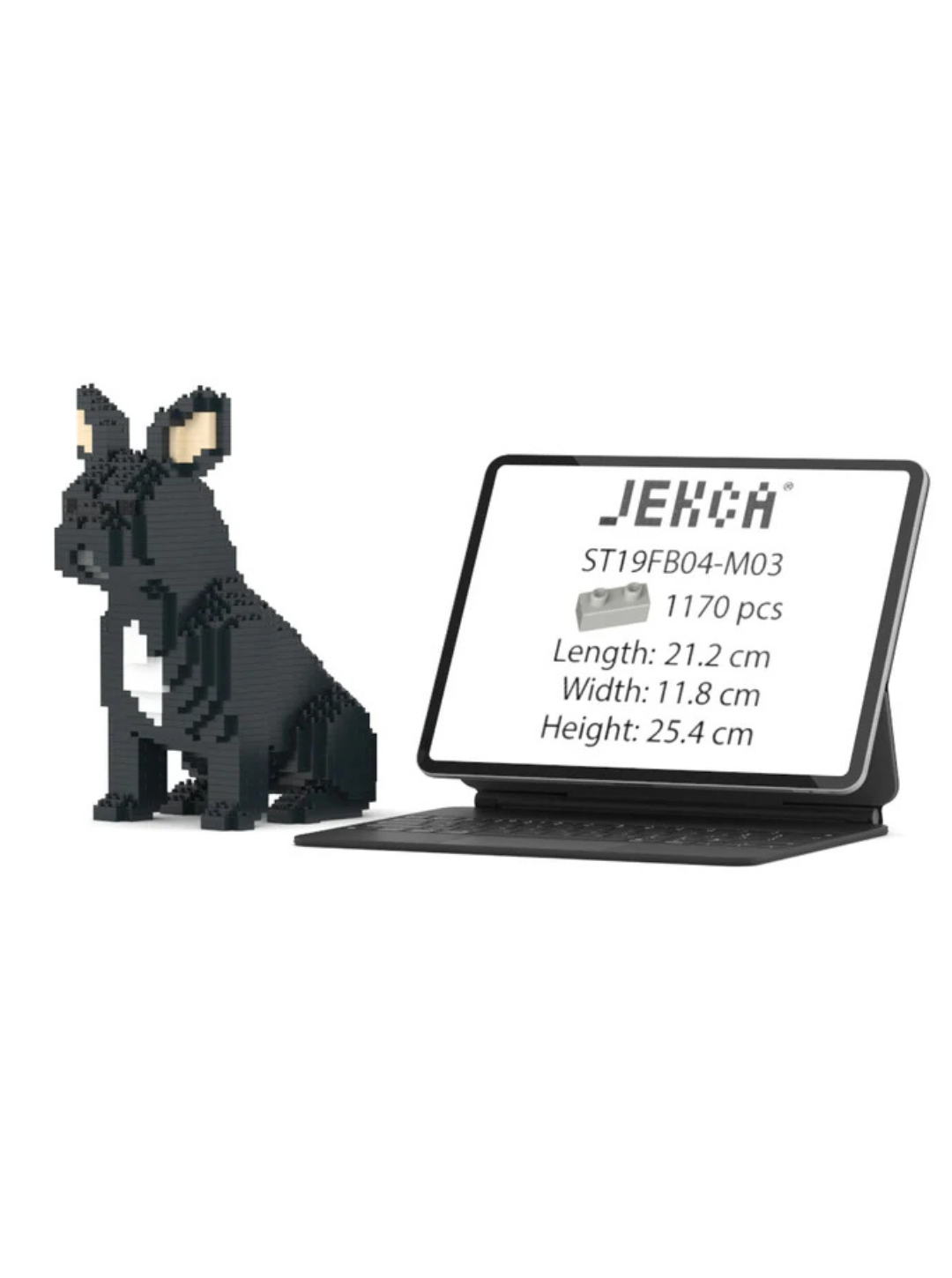 French Bulldog 04S-M03  Building Block Model – Realistic Dog Construction Set | Jekca