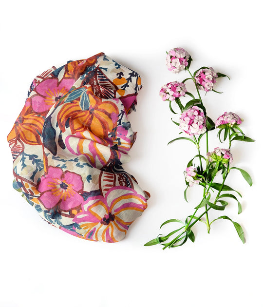 Foulard Bamboo “Gauguin” – Arte & fibra bambù | InnBamboo