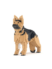 German Shepherd 01S-M01 Building Block Model – Realistic Dog Construction Set | Jekca